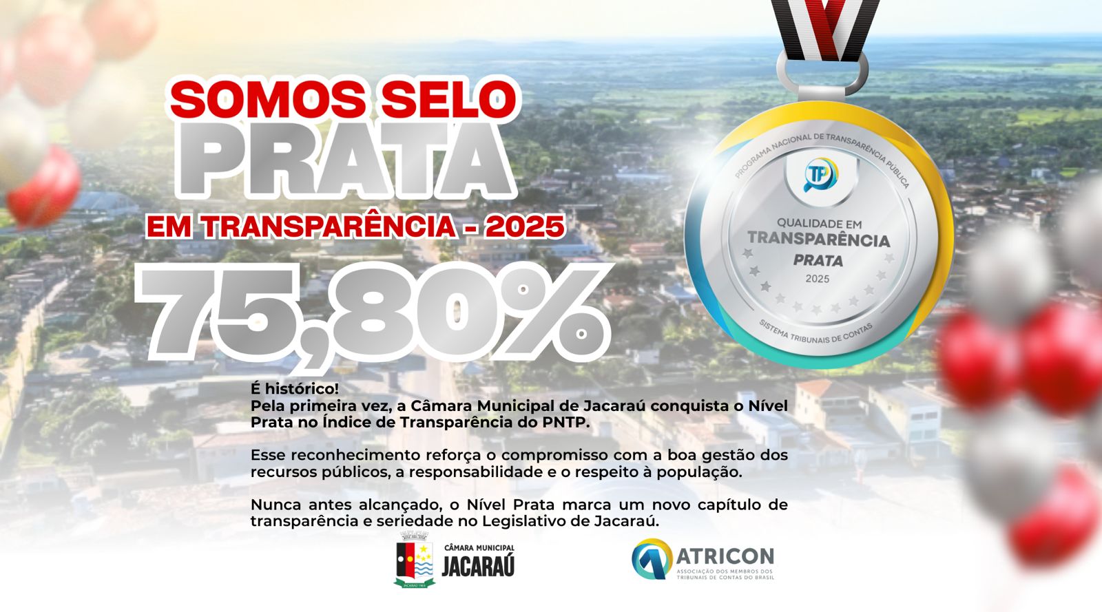 Somos Selo Prata em Transparência e alcançamos um marco histórico em 2025